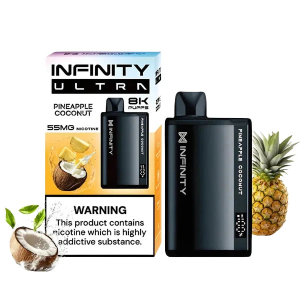 Infinity Pineapple Coconut Ice 8000 Puffs Disposable Vape - price in Pakistan, Smokes Hub