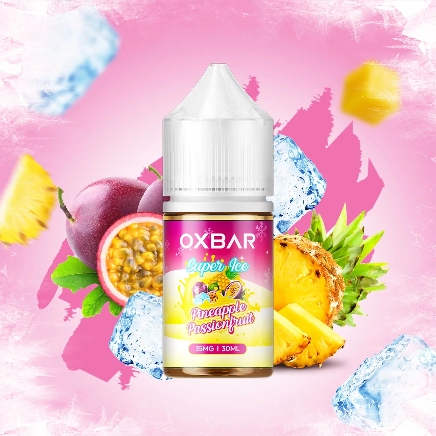 Oxbar Juices Pineapple Passion Fruit Nic Salt 30ml Pakistan