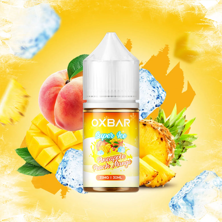Oxbar Juices Pineapple Peach Mango Nic Salt 30ml 55mg – three-fruit blend Pakistan