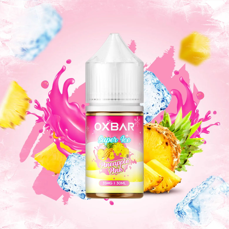 Oxbar Juices Pink Pineapple Nic Salt 30ml – sweet candy pineapple 35mg 55mg Pakistan