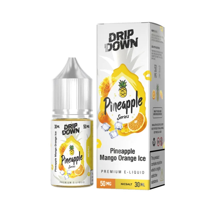 Drip Down Pineapple Mango Orange Ice 30ml Nic Salt E-Liquid - price in Pakistan, Smokes Hub