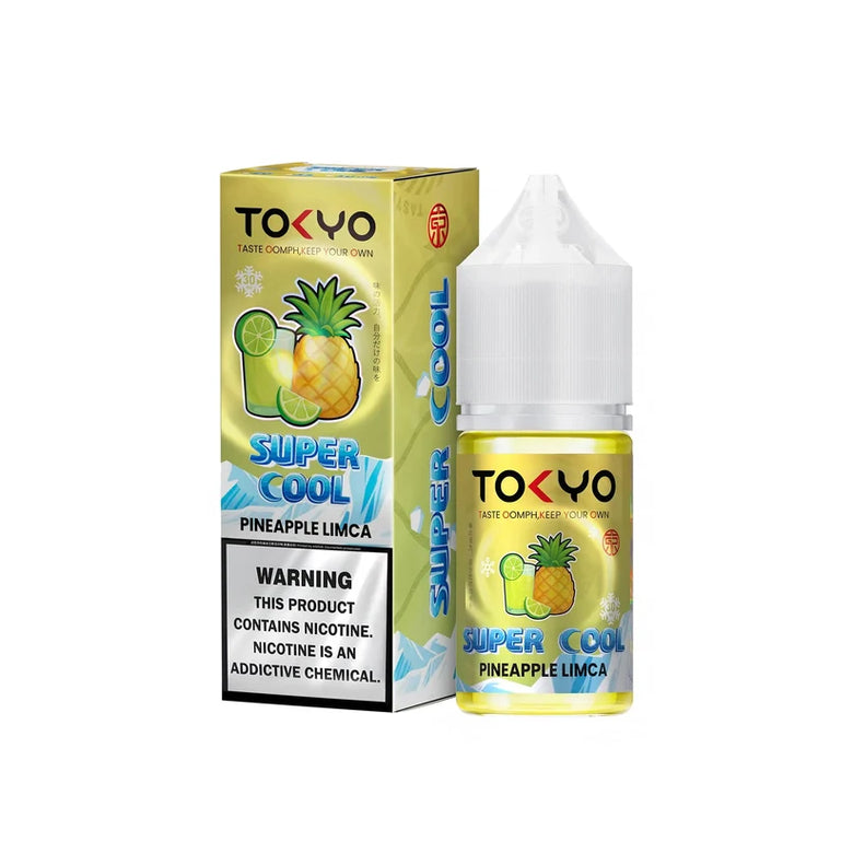 Tokyo Super Cool Pineapple Limca 30ml by Tokyo – buy vape e-liquid at Smokes Hub Pakistan
