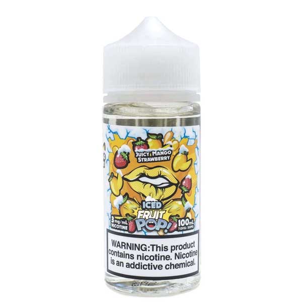 Iced Fruit Pop Juicy Mango Strawberry 100ml Free Base E-Liquid - price in Pakistan, Smokes Hub