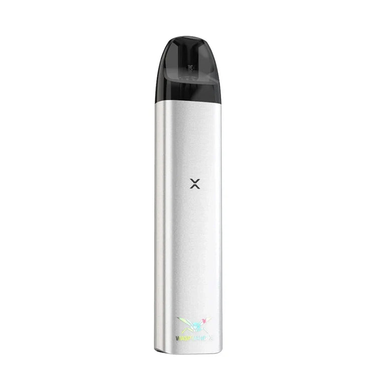 Oumier Wasp Nano X Pod Kit in Silver, aluminium alloy refillable pod device with USB Type-C