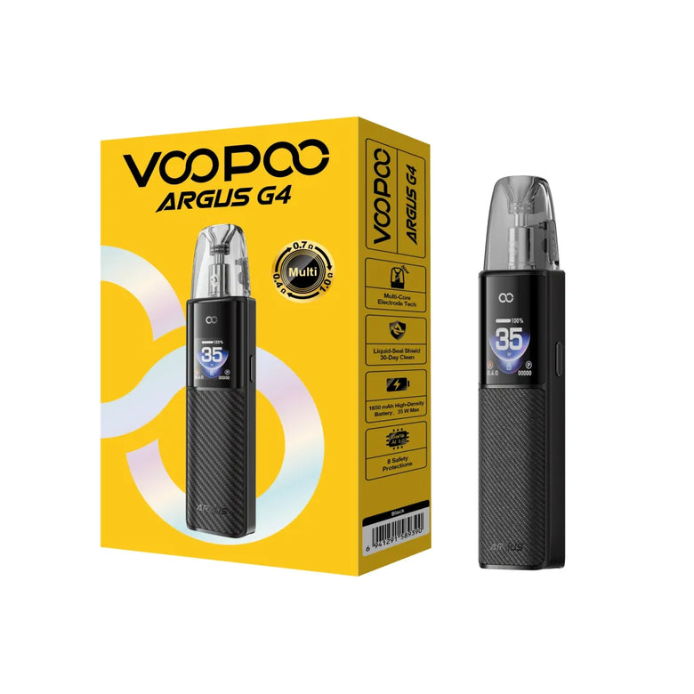 VOOPOO Argus G4 Pod Kit Black colour — Multi-Ohm Cartridge 35W Pakistan