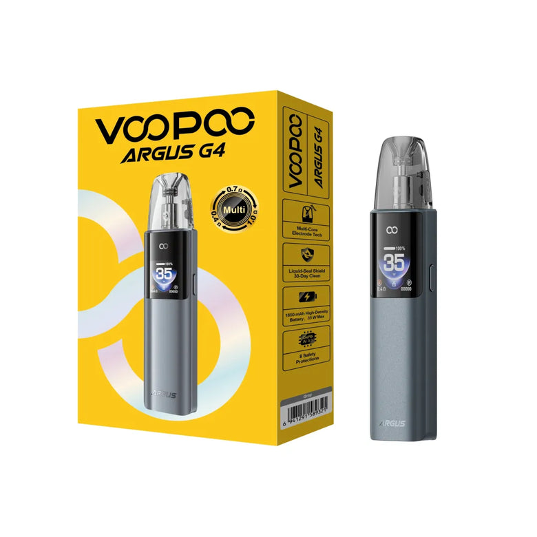 VOOPOO Argus G4 Pod Kit Gray colour — Multi-Ohm Cartridge 35W Pakistan