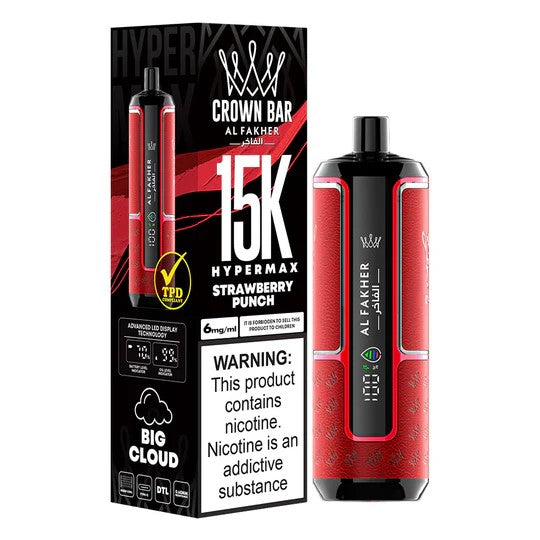 AL FAKHER CROWN BAR DISPOSABLE 15000 PUFFS