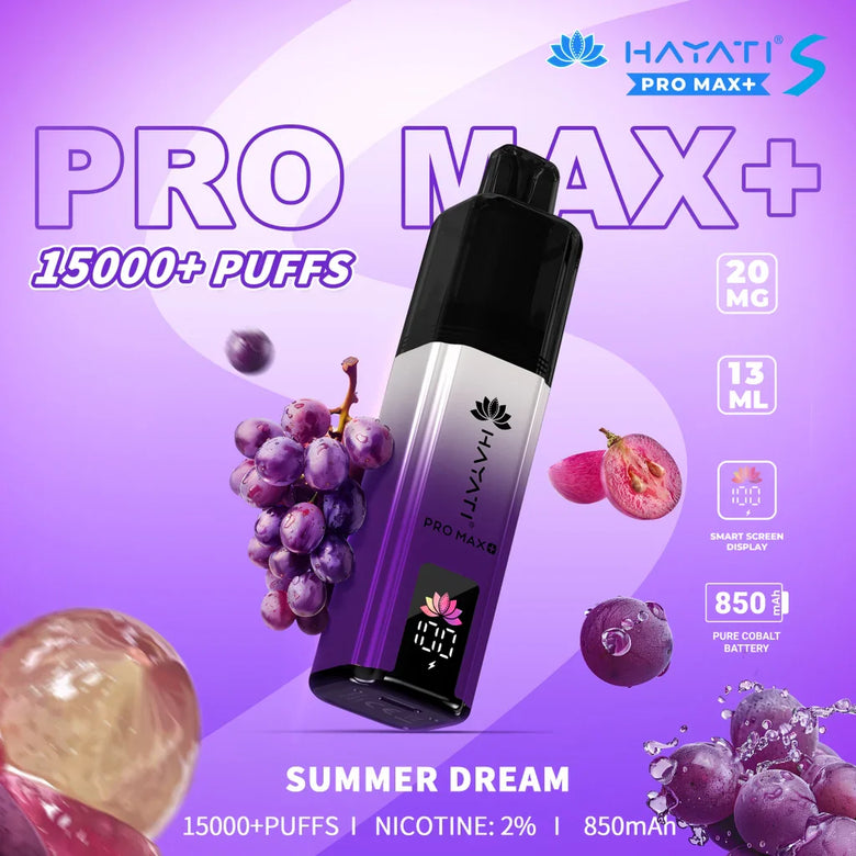 Hayati Pro Max S+ Summer Dream 15000 Puffs Disposable Vape - price in Pakistan, Smokes Hub