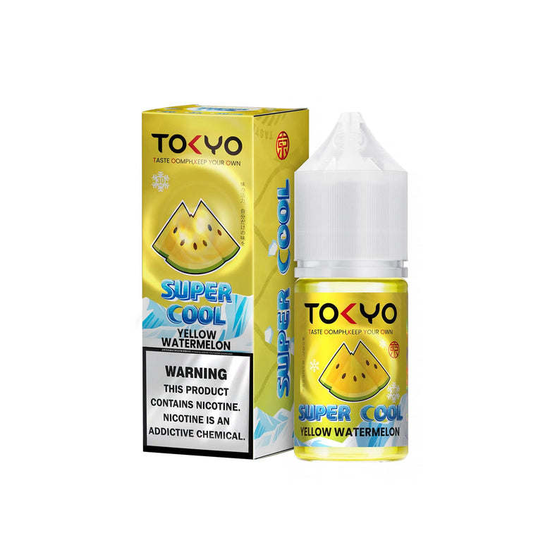 Tokyo Super Cool Yellow Watermelon E-Liquid Nic Salt E-Liquid 30ml - vape flavour, price in Pakistan, Smokes Hub