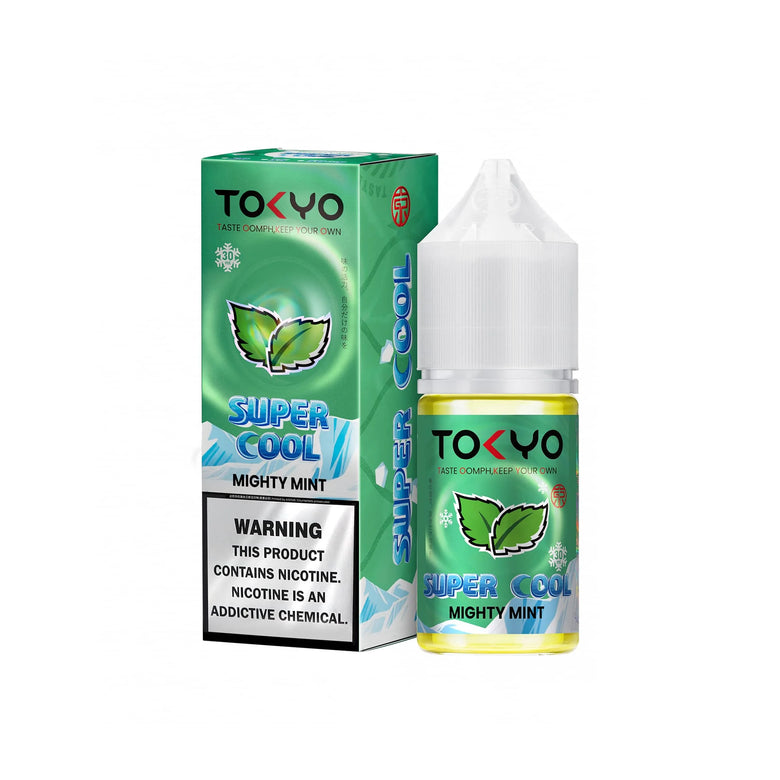 Tokyo Super Cool Mighty Mint E-Liquid Nic Salt E-Liquid 30ml - vape flavour, price in Pakistan, Smokes Hub