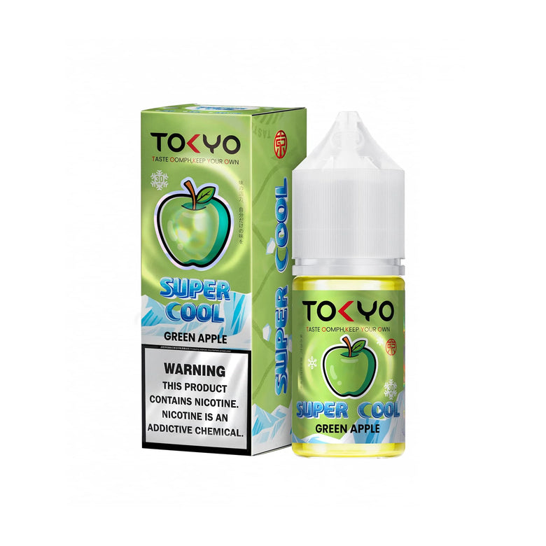 Tokyo Super Cool Green Apple E-Liquid Nic Salt E-Liquid 30ml - vape flavour, price in Pakistan, Smokes Hub