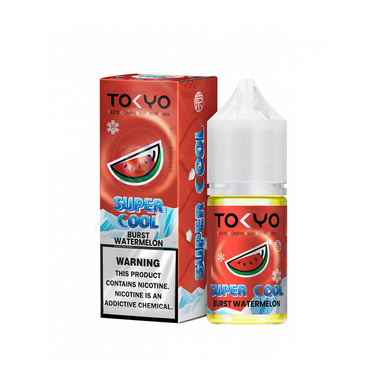 Tokyo Super Cool Burst Watermelon E-Liquid Nic Salt E-Liquid 30ml - vape flavour, price in Pakistan, Smokes Hub