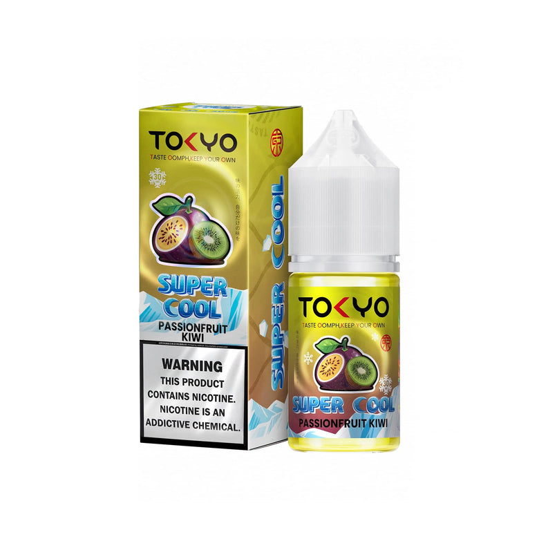 Tokyo Super Cool Passion Fruit Kiwi E-Liquid Nic Salt E-Liquid 30ml - vape flavour, price in Pakistan, Smokes Hub