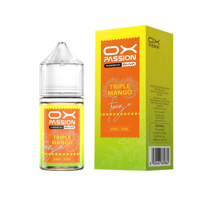 Ox Passion Triple Mango 30ml Nic Salt E-Liquid - price in Pakistan, Smokes Hub