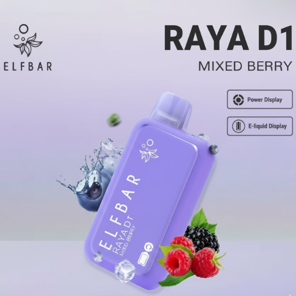 Elfbar Raya D1 13000 Puffs Disposable Vape - price in Pakistan, Smokes Hub