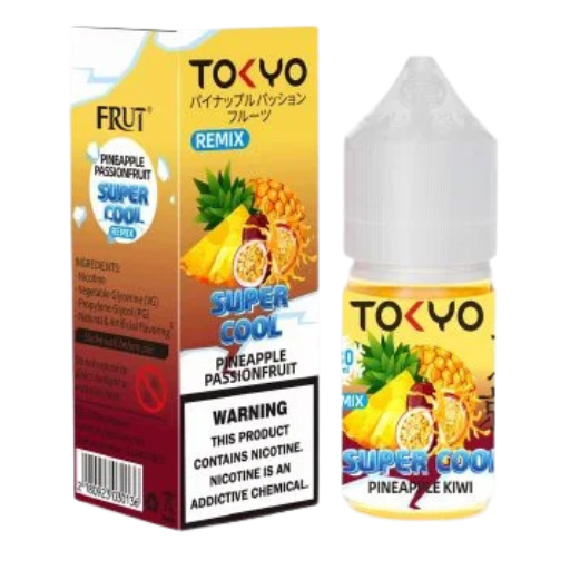 Tokyo Super Cool Pineapple Series Nic Salt E-Liquid 30ml - vape flavour, price in Pakistan, Smokes Hub