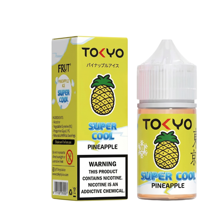 Tokyo Super Cool Pineapple 30ml by Tokyo – buy vape e-liquid at Smokes Hub Pakistan