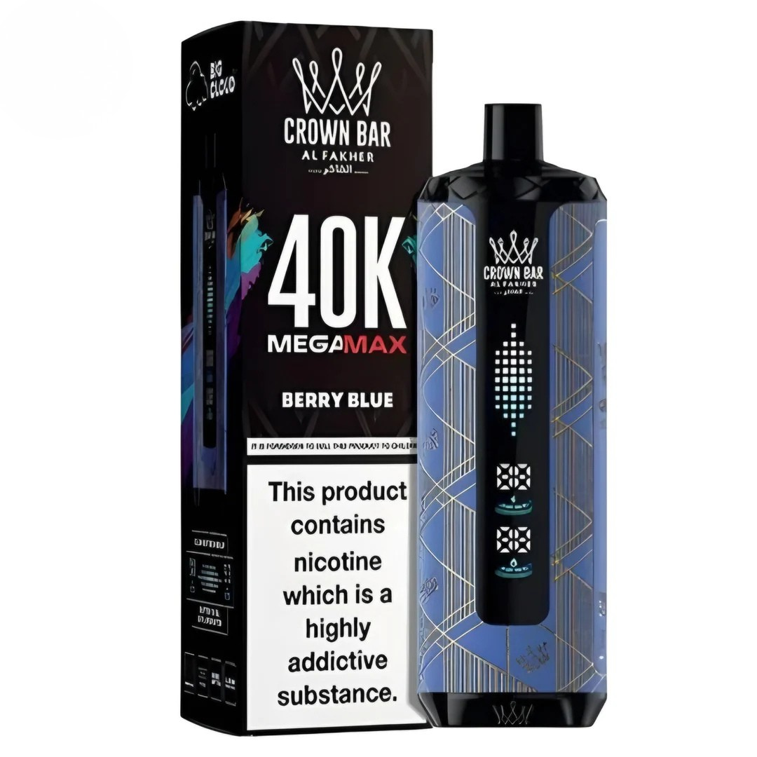 Al Fakher Mega Max Crown Bar 40000 Puffs, 6mg, 12 Flavours