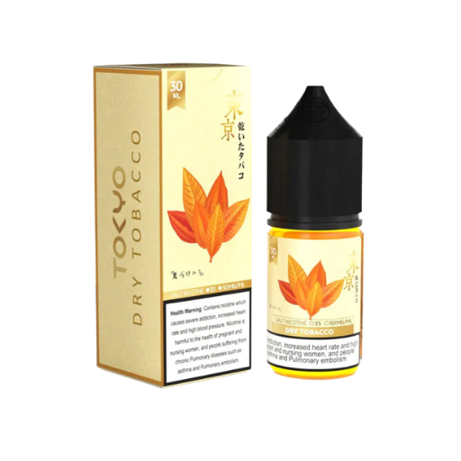 Tokyo Dry Tobacco Nic Salt E-Liquid 30ml - vape flavour, price in Pakistan, Smokes Hub