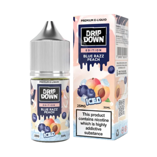 Drip Down Blue Razz Peach Ice 30ml Nic Salt E-Liquid - price in Pakistan, Smokes Hub