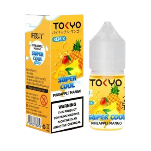 Tokyo Super Cool Series Pineapple Mango 30ml by Tokyo – buy vape e-liquid at Smokes Hub Pakistan