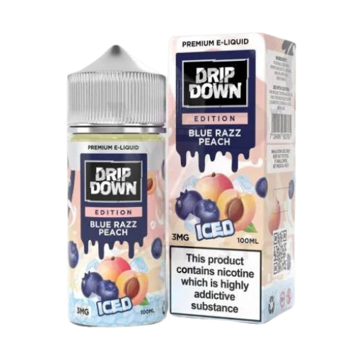 Drip Down Edition Blue Razz Peach Ice Freebase 100ml Price in Pakistan