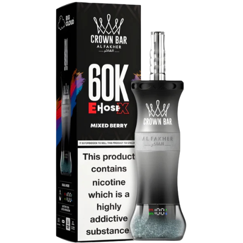 Crown Bar E-Hose X Mixed Berry 60000 Puffs – no ice berry blend disposable vape Pakistan