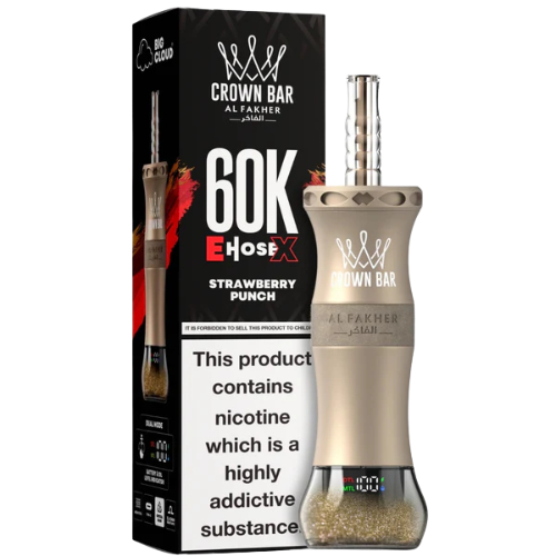 Crown Bar E-Hose X 60K Strawberry Punch – 50ml prefilled disposable vape buy Pakistan