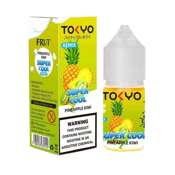 Tokyo Super Cool Pineapple Series Nic Salt E-Liquid 30ml - vape flavour, price in Pakistan, Smokes Hub