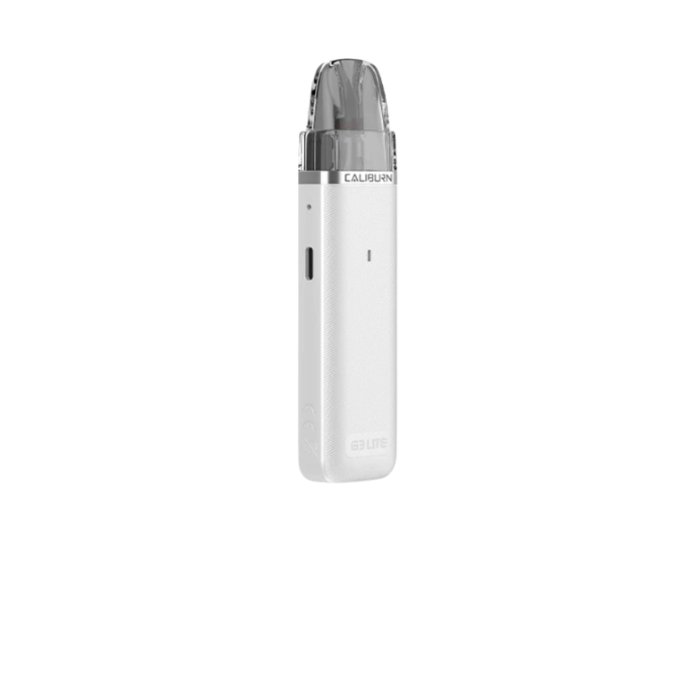 Uwell Caliburn G3 Lite Pod System 25W 1200mAh in Pearl White, elegant and clean
