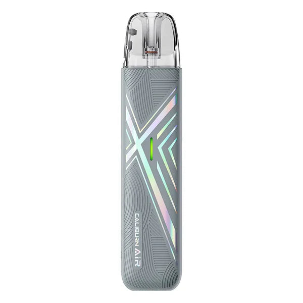 Close-up of Uwell Caliburn Air pod, highlighting 3ml capacity and side-fill