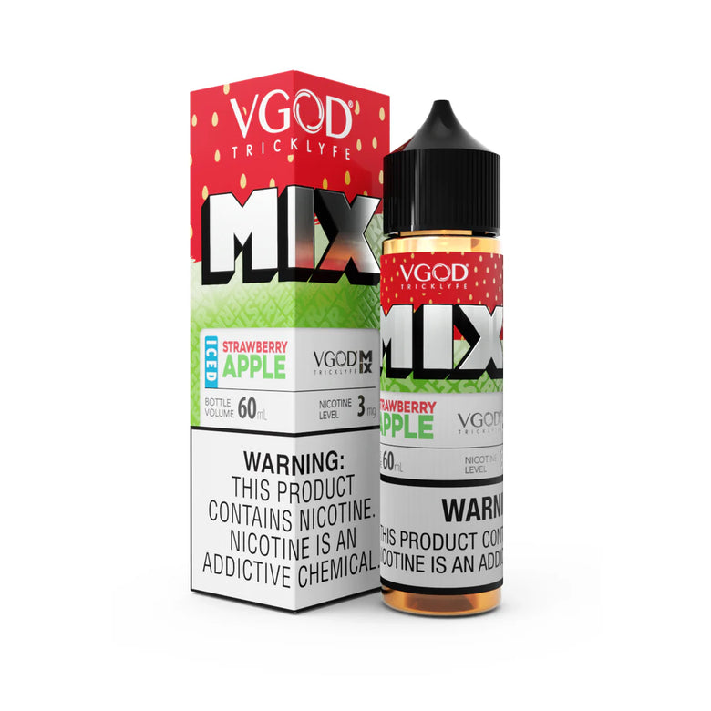 VGOD Iced Strawberry Apple 60ml Free Base E-Liquid - price in Pakistan, Smokes Hub