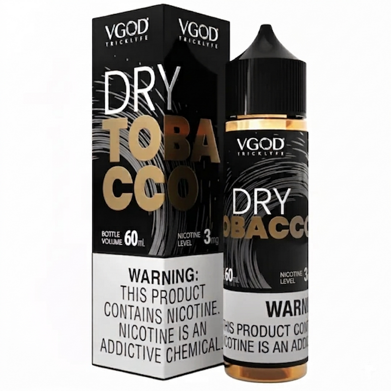 VGOD Dry Tobacco 60ml Free Base E-Liquid - price in Pakistan, Smokes Hub