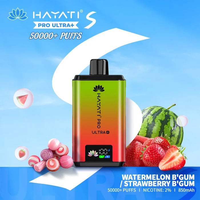 Hayati Pro Ultra Plus S 50000 puffs disposable vape price in Pakistan at Smokes Hub