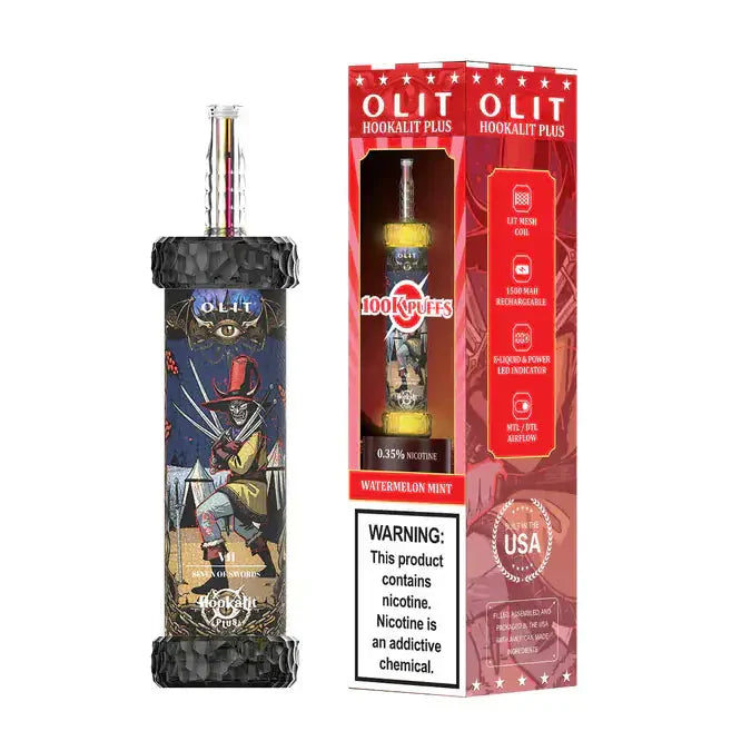 OLIT Hookalit Plus 100K Puffs – Watermelon Mint disposable vape Pakistan