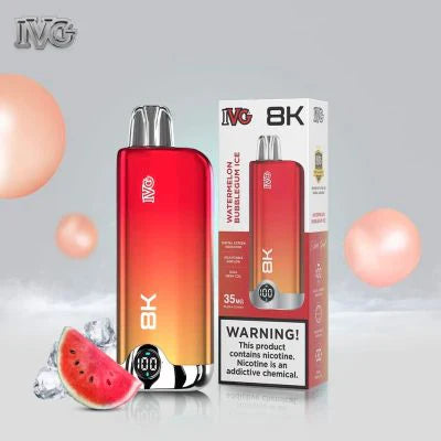 IVG Watermelon Bubblegum Ice 8000 Puffs Disposable Vape - price in Pakistan, Smokes Hub