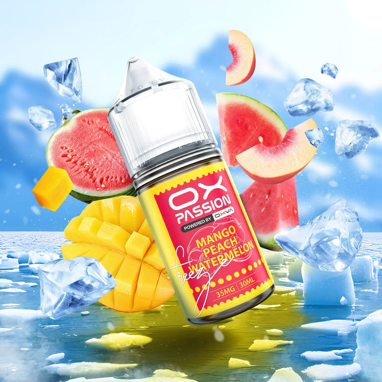 Ox Passion Mango Peach Watermelon 30ml Nic Salt E-Liquid - price in Pakistan, Smokes Hub