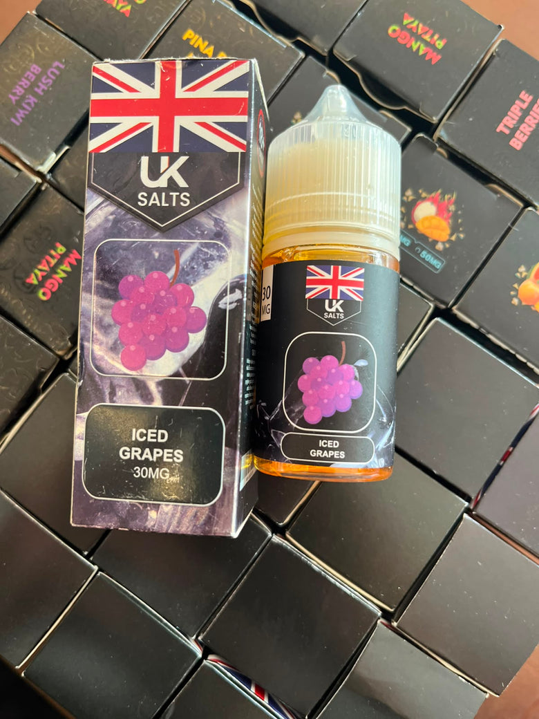 UK Salt Iced Grapes Nic Salt 30ml - vape flavour, price in Pakistan, Smokes Hub