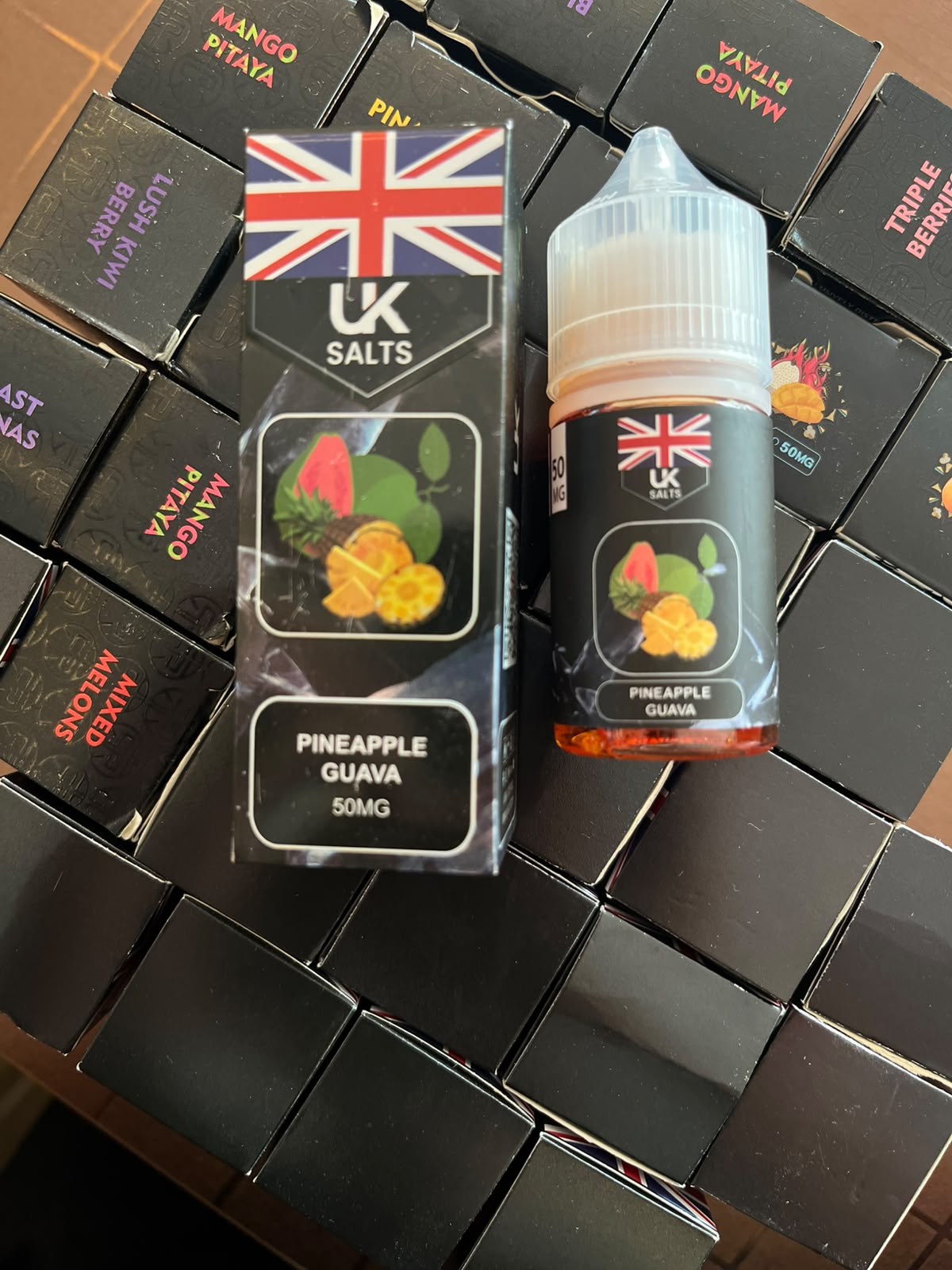 UK Salt Pineapple Guava Nic Salt 30ml - vape flavour, price in Pakistan, Smokes Hub