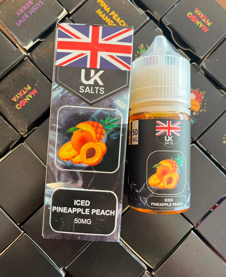 UK Salt Pineapple Peach Ice Nic Salt 30ml - vape flavour, price in Pakistan, Smokes Hub
