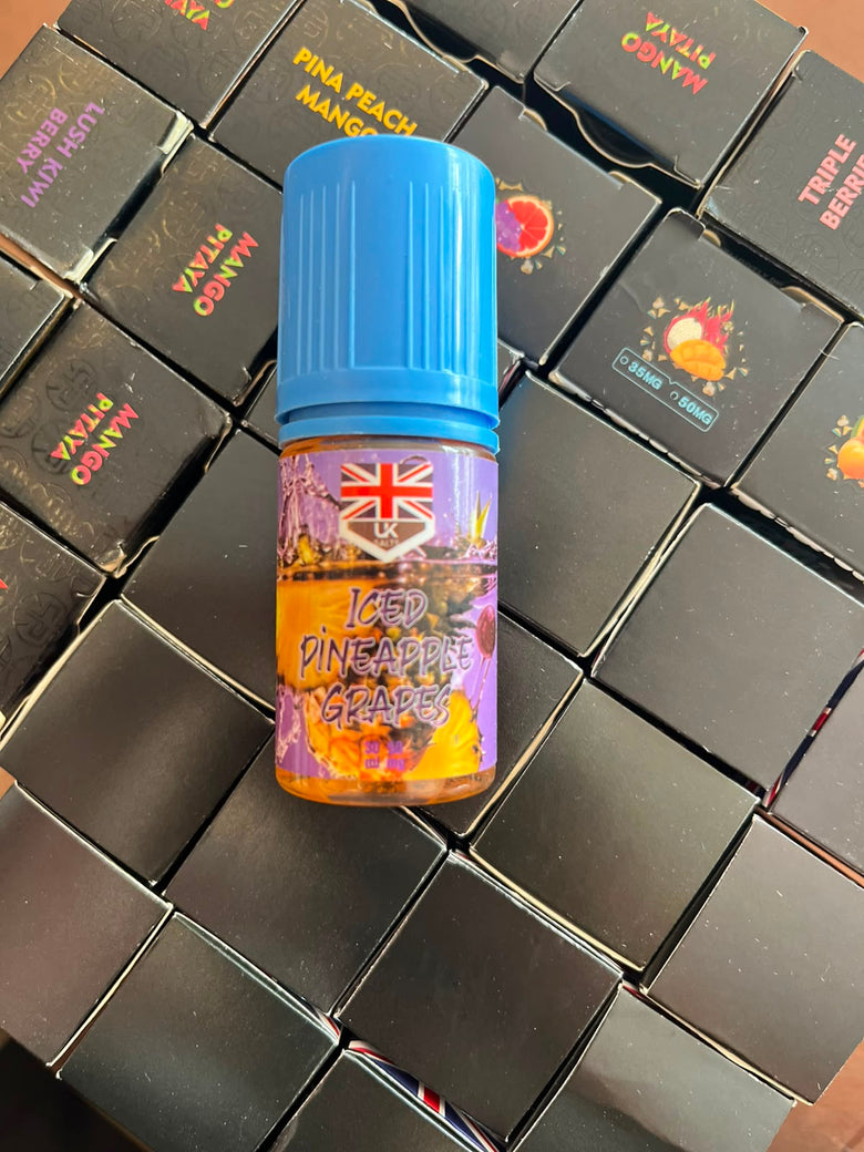 UK Salt Pineapple Grapes Ice Nic Salt 30ml - vape flavour, price in Pakistan, Smokes Hub