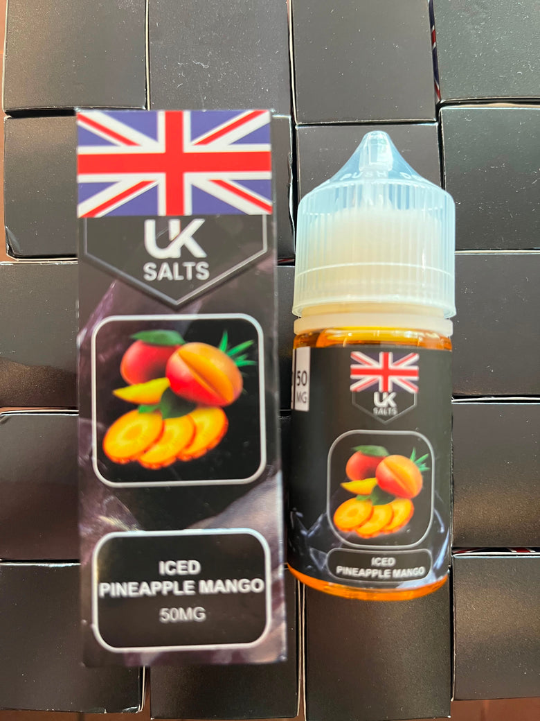 UK Salts Pineapple Mango Ice 30ml Nic Salt E-Liquid - price in Pakistan, Smokes Hub