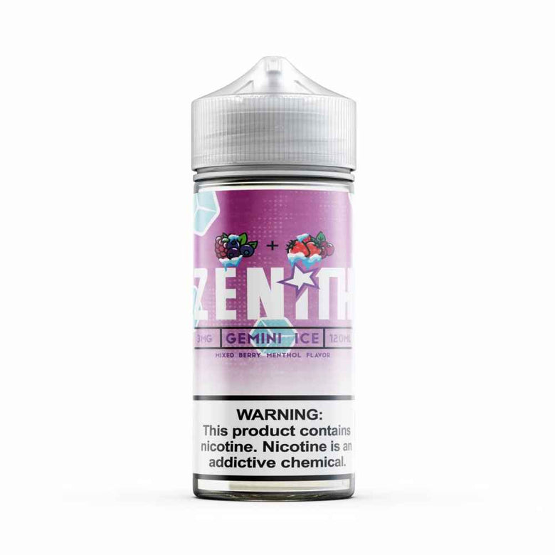 Zenith Gemini Ice 60ml Free Base E-Liquid - price in Pakistan, Smokes Hub