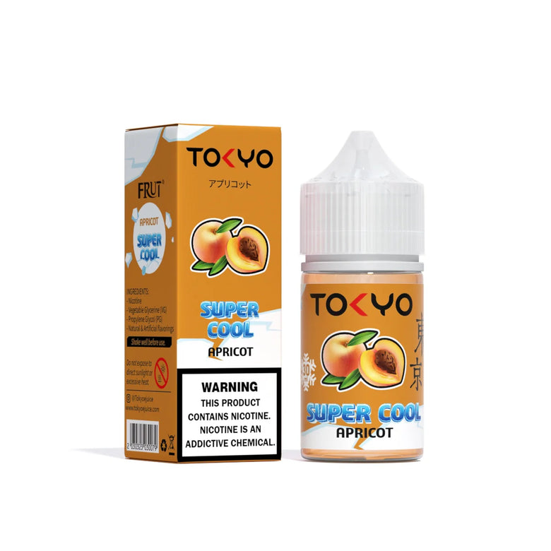 Tokyo Super Cool Series Apricot Nic Salt E-Liquid 30ml - vape flavour, price in Pakistan, Smokes Hub