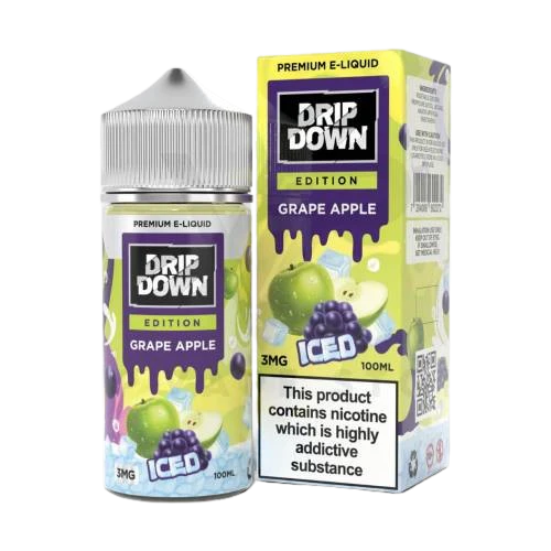 Drip Down Grape Apple Ice 100ml Free Base E-Liquid - price in Pakistan, Smokes Hub