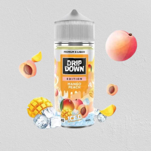Drip Down Mango Peach Ice 100ml Free Base E-Liquid - price in Pakistan, Smokes Hub