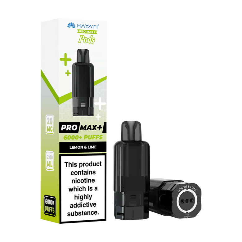 Hayati Pro Max Plus Replacement Pod Lemon and Lime 20mg Nic Salt - price in Pakistan, Smokes Hub