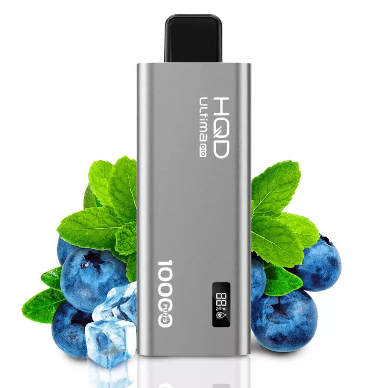 HQD Ultima Pro 10000 Puffs Blueberry Mint Disposable Vape - price in Pakistan, Smokes Hub