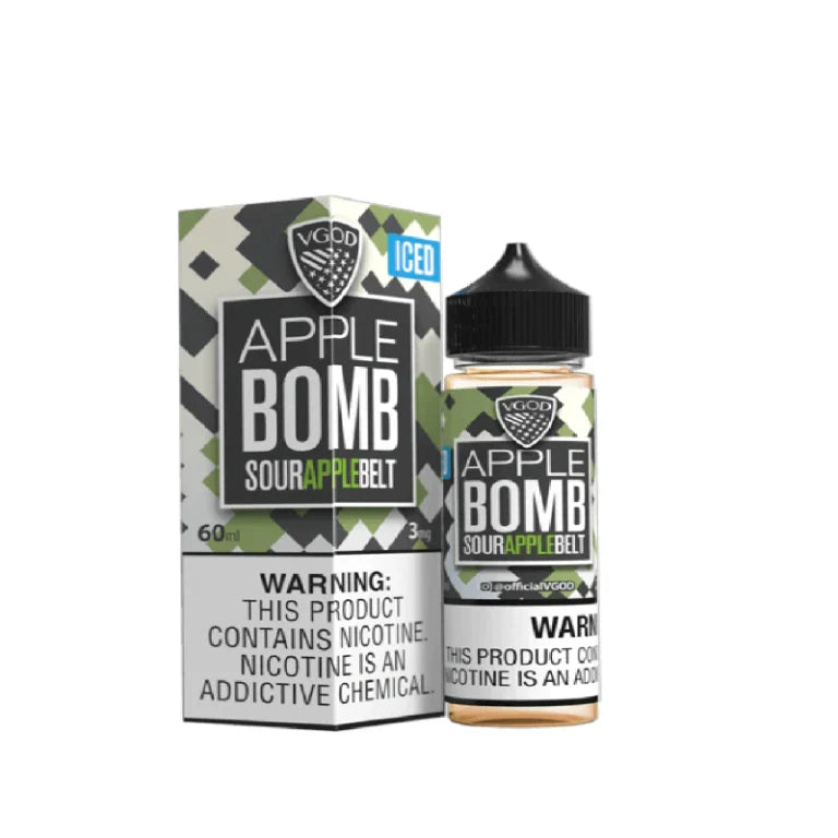 VGOD Iced Apple Bomb 60ml Free Base E-Liquid - price in Pakistan, Smokes Hub