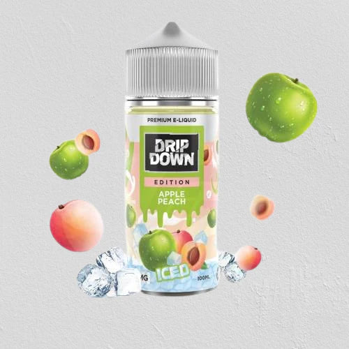Drip Down Apple Peach Ice 100ml Free Base E-Liquid - price in Pakistan, Smokes Hub